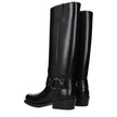 Valentino Garavani Black Leather Boots Valentino Garavani