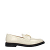 Chloé Beige Leather Slip-On Loafers Chloé