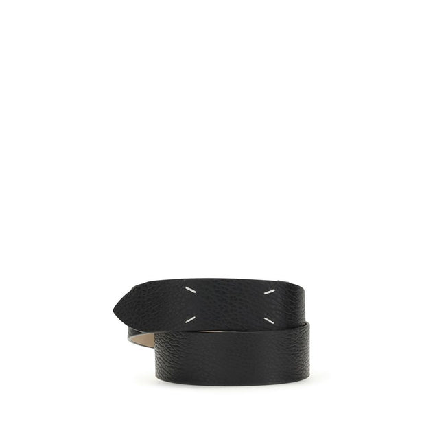 Margiela Black Calf Leather Bos Taurus Regular Belt Margiela