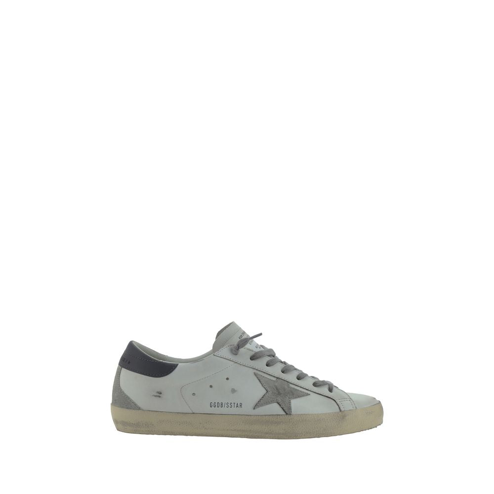 Golden Goose White Calf Leather Bos Taurus Low Top Sneakers