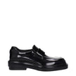 Prada Black Leather Slip-On Loafers Prada