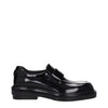 Prada Black Leather Slip-On Loafers Prada