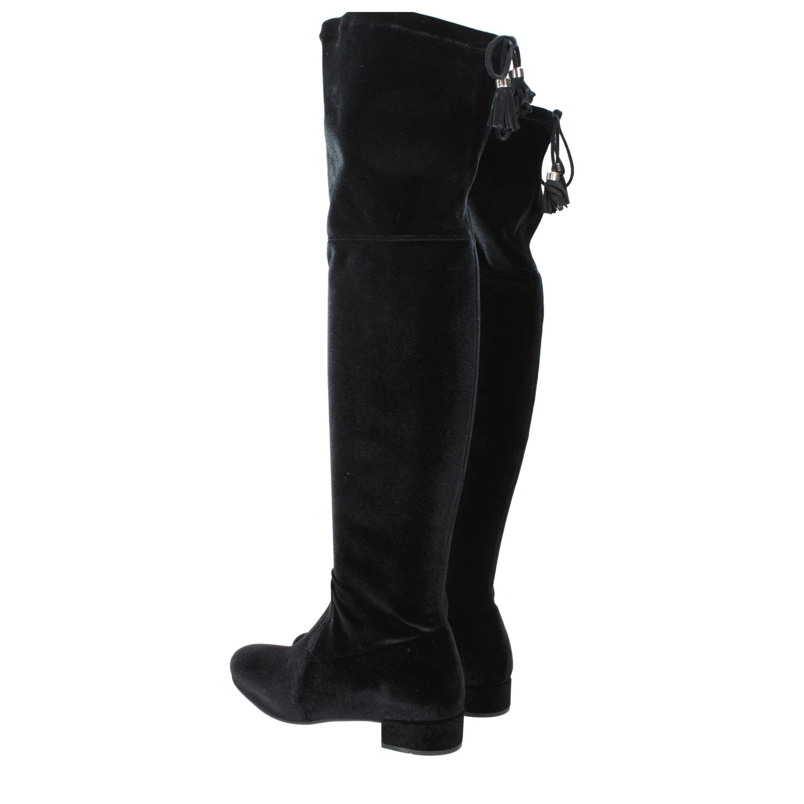 Prada Black Velvet Over The Knee