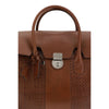 Brunello Cucinelli Brown Calf Leather Bos Taurus Shoulder Bag Brunello Cucinelli