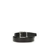 Prada Black Calf Leather Bos Taurus Regular Belt Prada