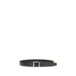 Prada Black Calf Leather Bos Taurus Regular Belt Prada