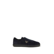 Prada Blue Calf Leather Bos Taurus Low Top Sneakers Prada
