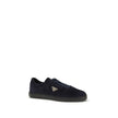Prada Blue Calf Leather Bos Taurus Low Top Sneakers Prada