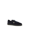 Prada Blue Calf Leather Bos Taurus Low Top Sneakers Prada
