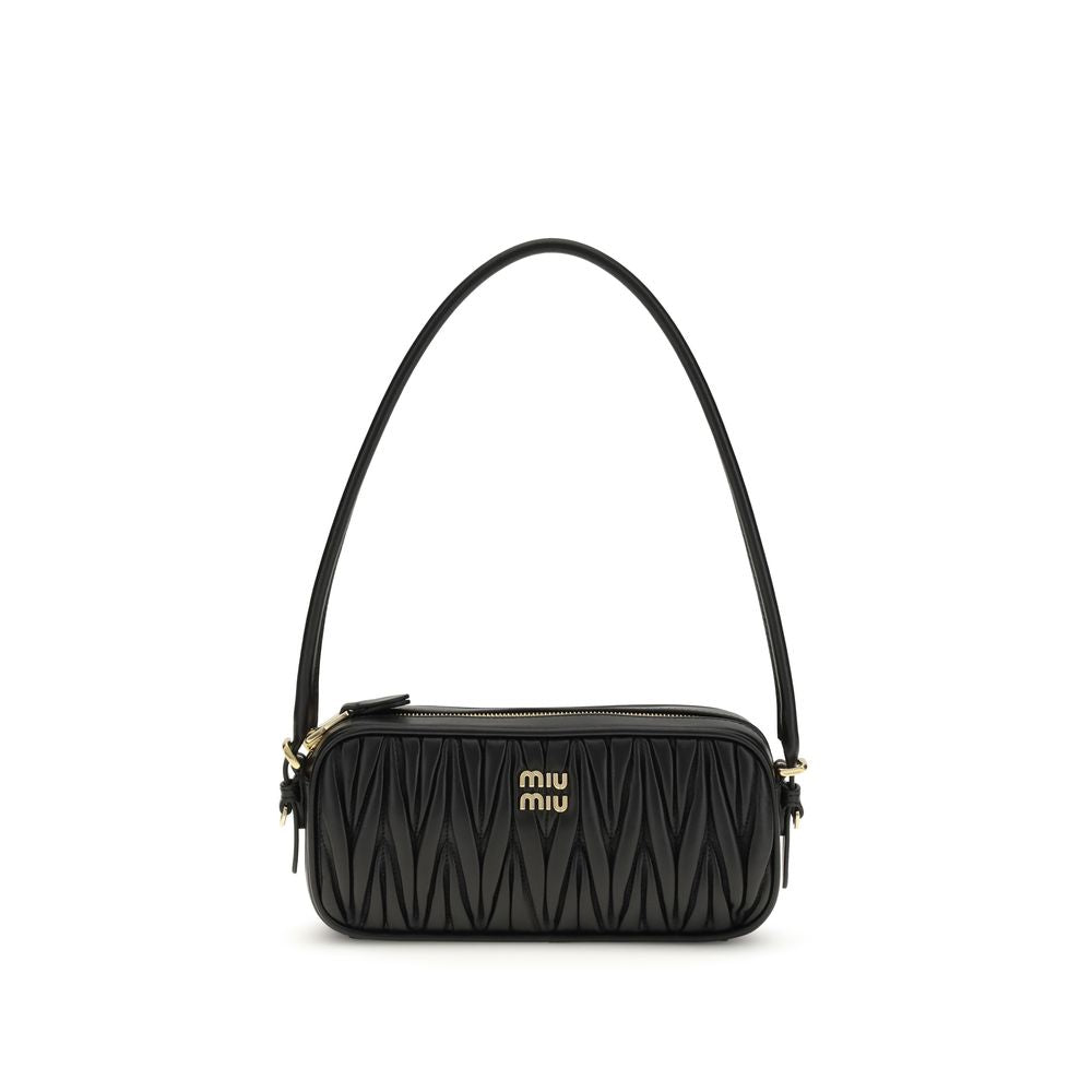 Miu Miu Black Calf Leather Bos Taurus Wallet Miu Miu