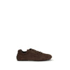 Prada Brown Calf Leather Bos Taurus Athletic Sneakers Prada