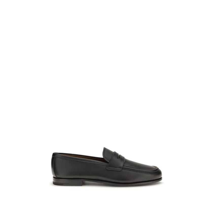 Church's Black Calf Leather Bos Taurus Slip-On Loafers Church's