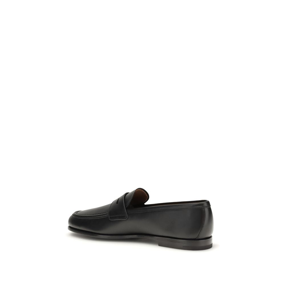 Church's Black Calf Leather Bos Taurus Slip-On Loafers Church's