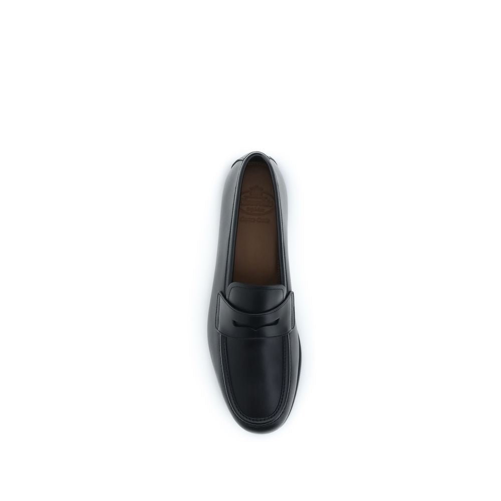 Church's Black Calf Leather Bos Taurus Slip-On Loafers Church's