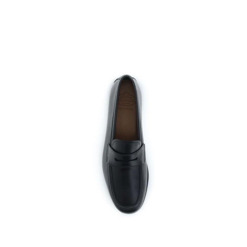 Church's Black Calf Leather Bos Taurus Slip-On Loafers Church's