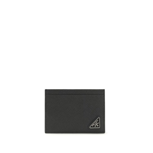 Prada Black Calf Leather Bos Taurus Wallet Prada