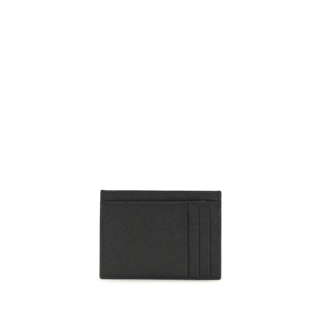 Prada Black Calf Leather Bos Taurus Wallet Prada