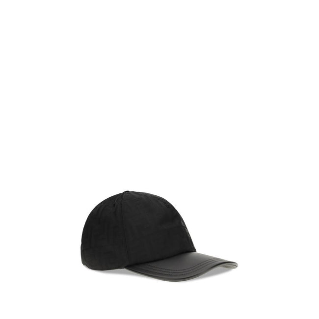 Fendi Black Polyamide Cap (Baseball Hat) Fendi
