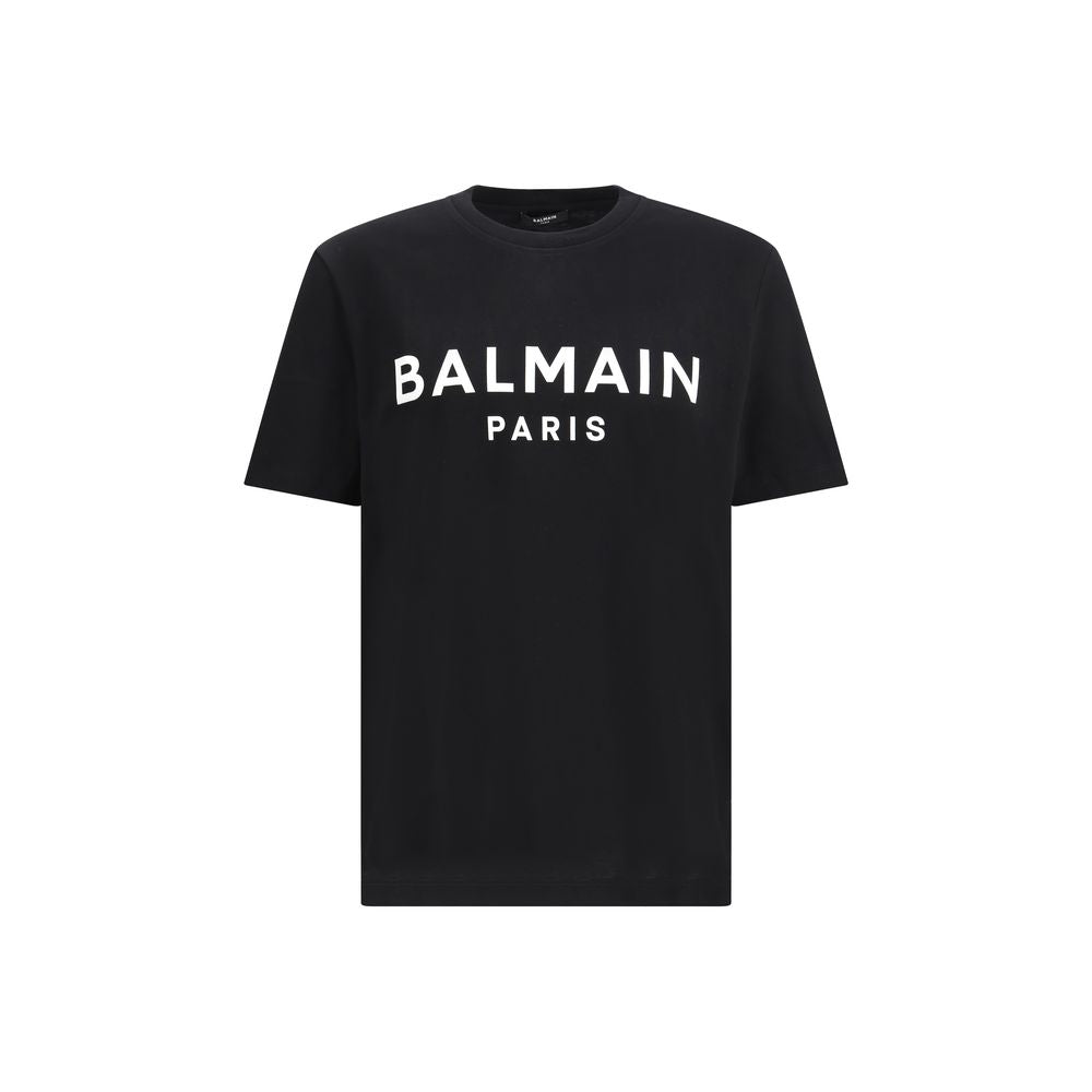 Balmain Black Cotton T-Shirt Balmain