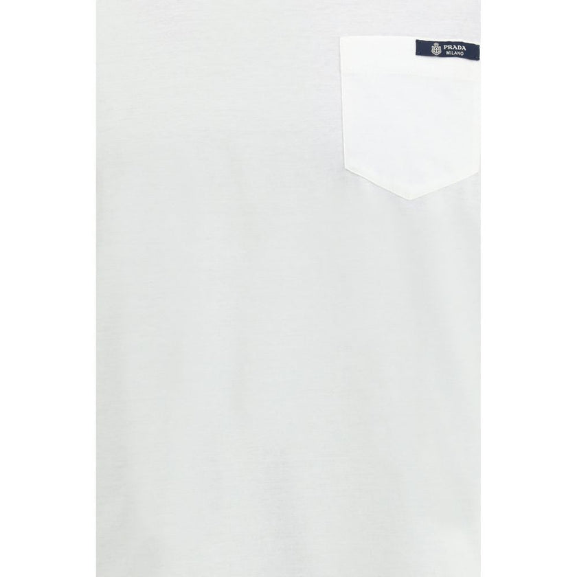Prada White Cotton T-Shirt Prada