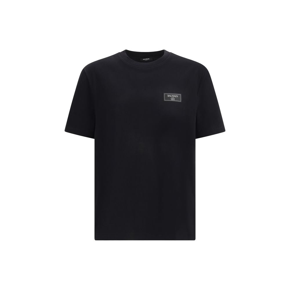 Balmain Black Cotton T-Shirt Balmain