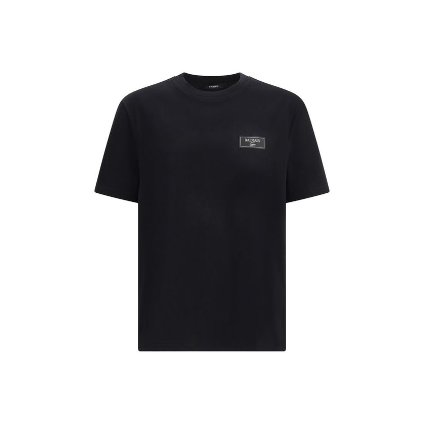 Balmain Black Cotton T-Shirt Balmain