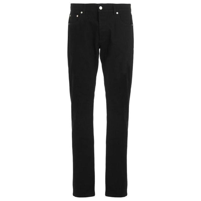 Alexander McQueen Black Cotton Skinny Jeans Alexander McQueen