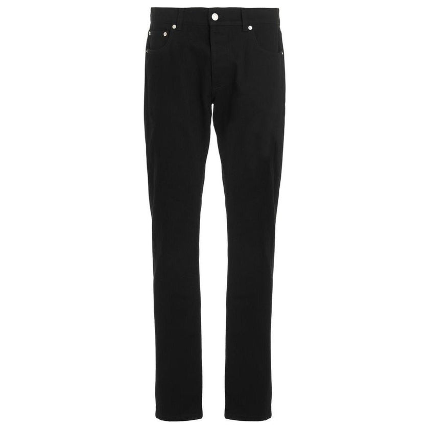Alexander McQueen Black Cotton Skinny Jeans Alexander McQueen