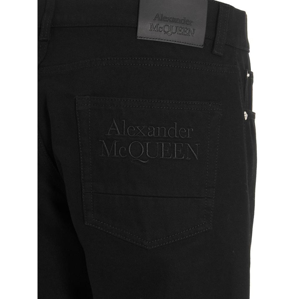 Alexander McQueen Black Cotton Skinny Jeans Alexander McQueen