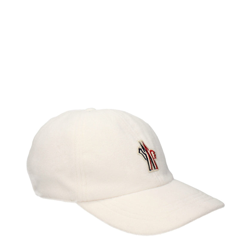 Moncler White Polyester Cap (Baseball Hat) Moncler