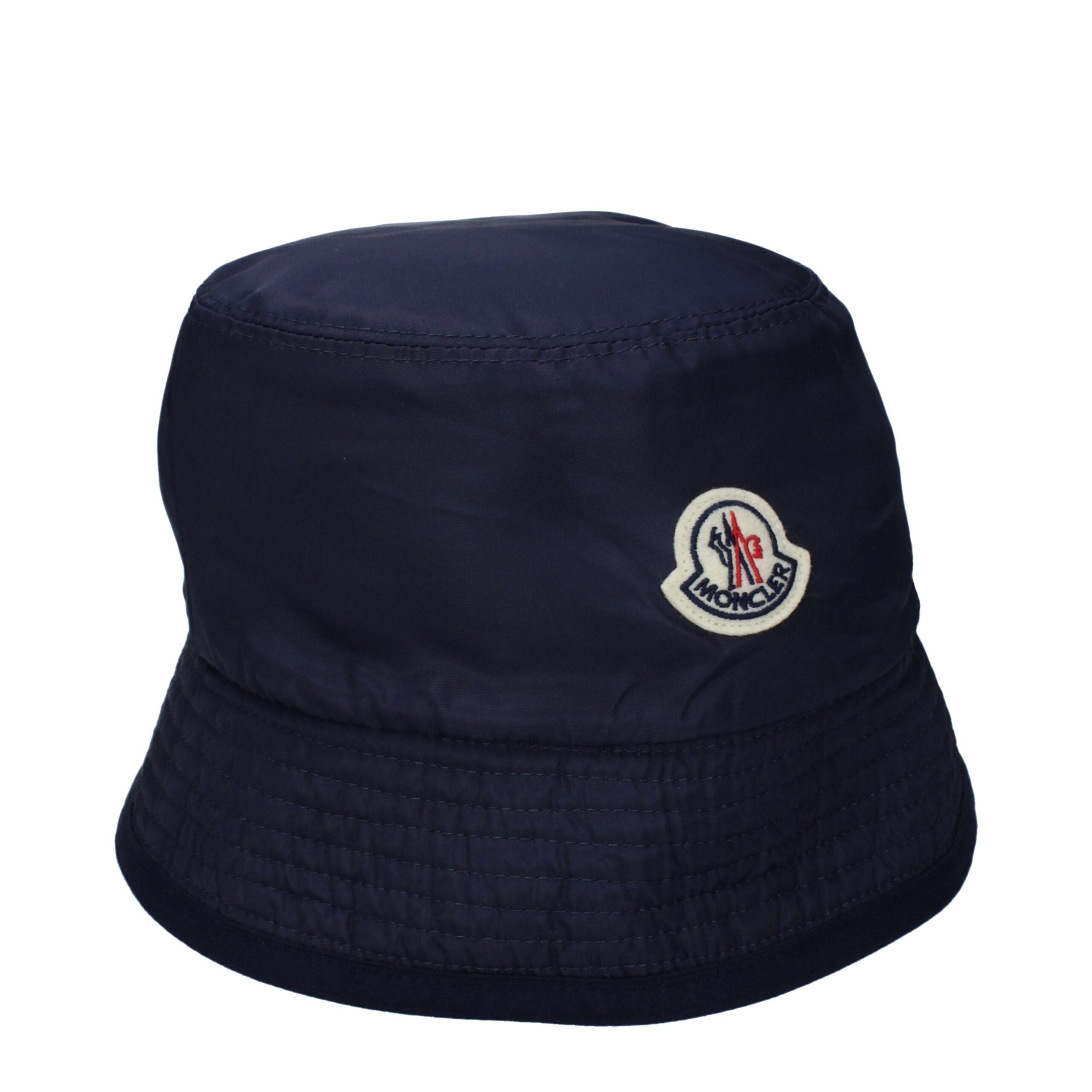 Moncler Blue Wool Bucket Hat Moncler