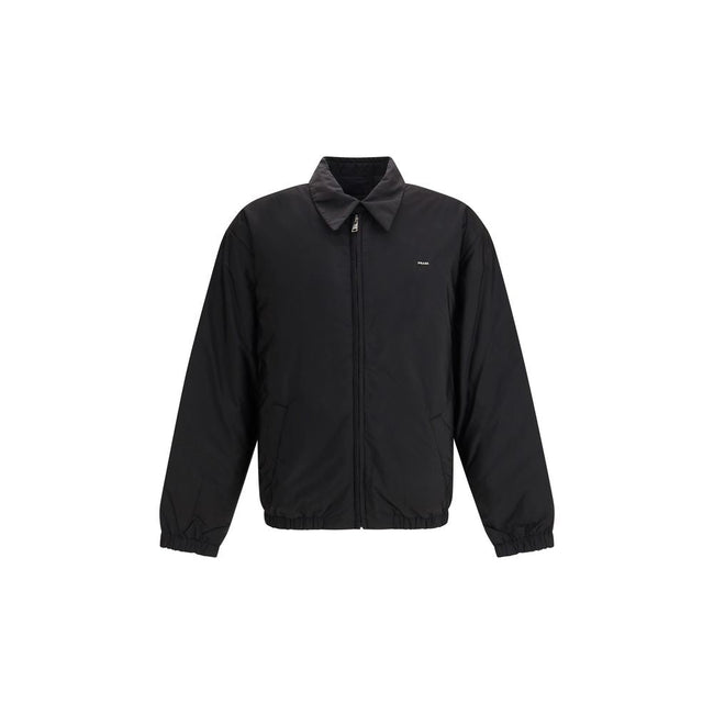 Prada Black Recycled Polyamide Full-Length Jacket Prada