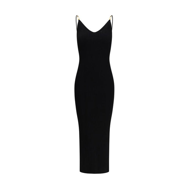 Versace Black Viscose Cocktail Dress Versace