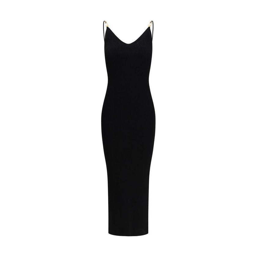 Versace Black Viscose Cocktail Dress Versace