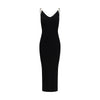 Versace Black Viscose Cocktail Dress Versace