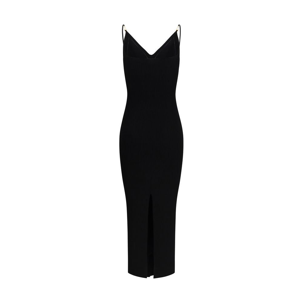 Versace Black Viscose Cocktail Dress Versace