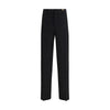 Versace Black Fleece Wool Dress Pants Versace