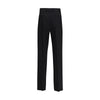 Versace Black Fleece Wool Dress Pants Versace