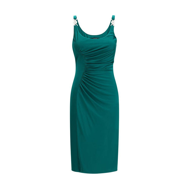 Versace Green Viscose Casual Dress Versace