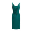 Versace Green Viscose Casual Dress Versace