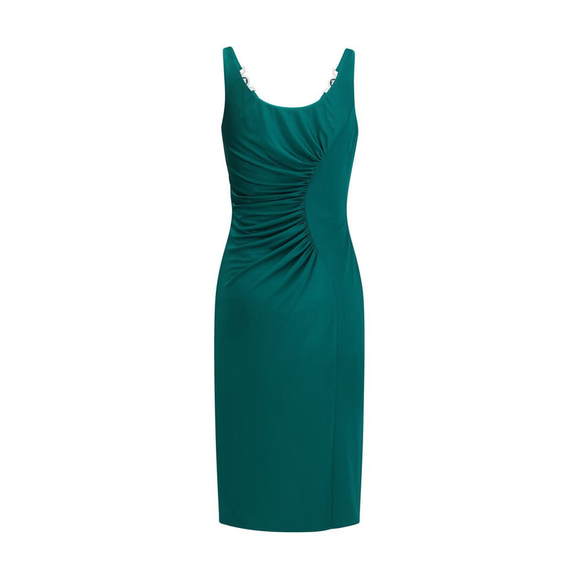 Versace Green Viscose Casual Dress Versace