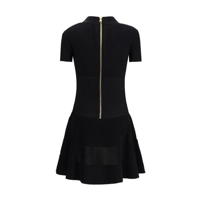 Balmain Black Viscose Casual Dress Balmain