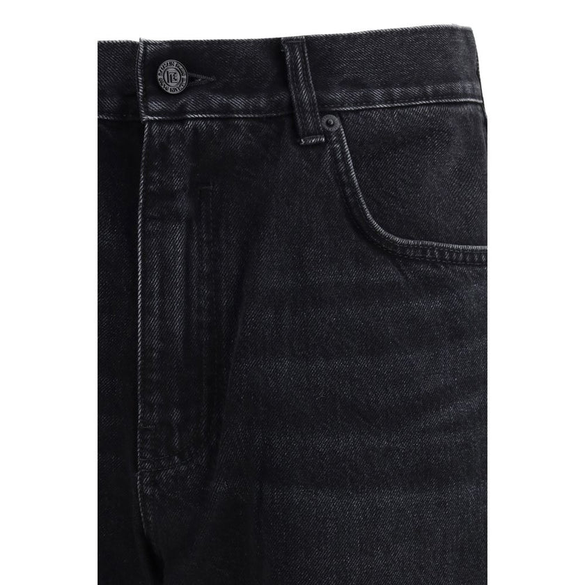 Balmain Black Cotton Jeans Denim Balmain