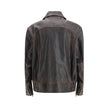 Golden Goose Brown Goatskin Bomber Golden Goose