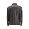 Golden Goose Brown Goatskin Bomber Golden Goose