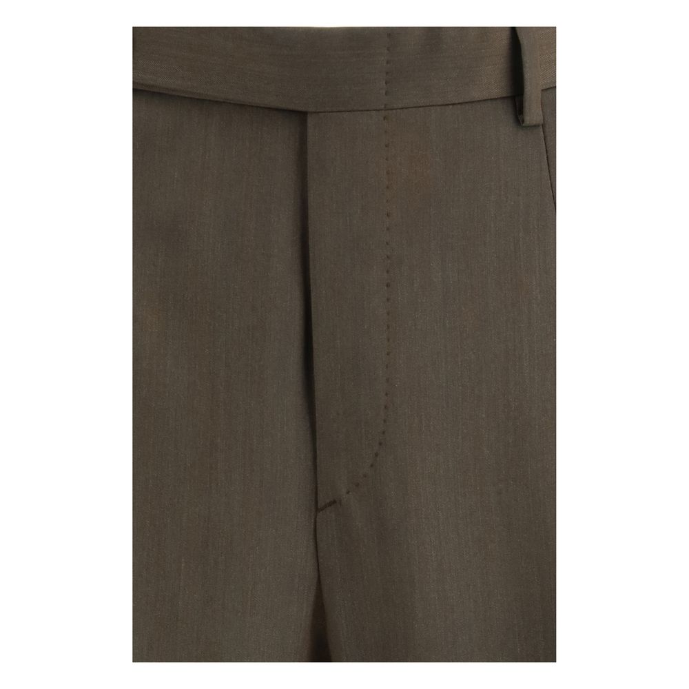 Brioni Bicolor Fleece Wool Casual Pants Brioni